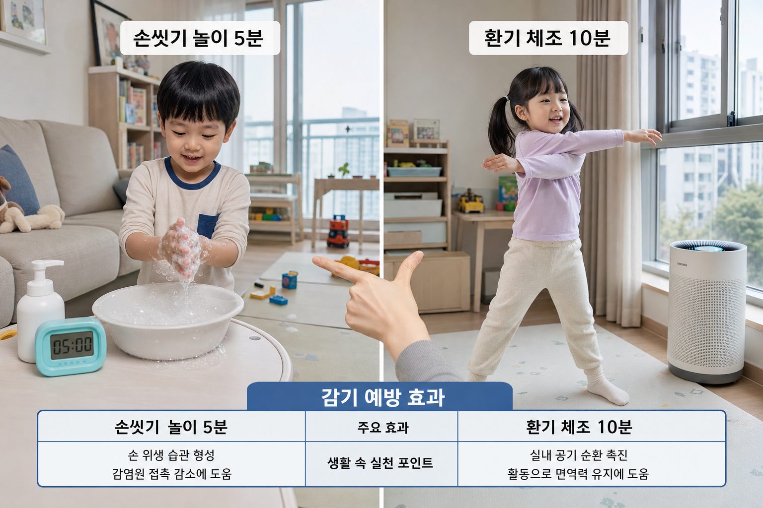 서울 미취학 아동 감기 예방 실내 활동 추천 가이드