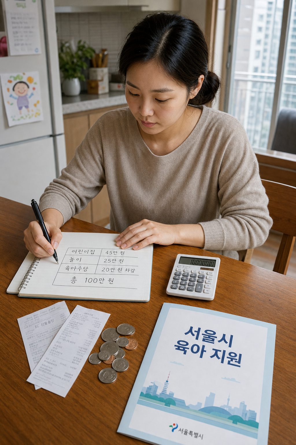 서울 미취학 아동 육아 예산 세우는 방법과 실제 사례