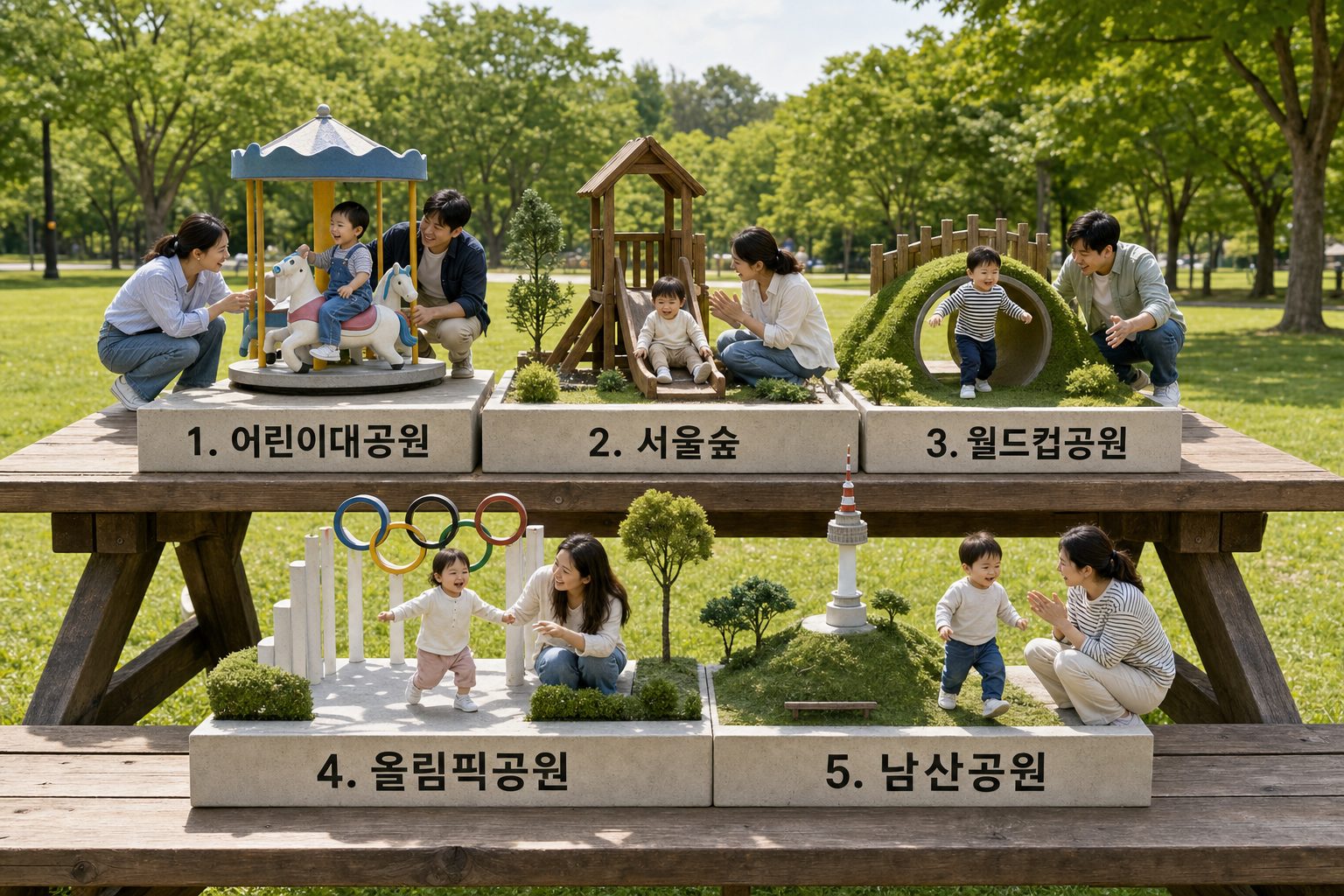 서울 미취학 아동 야외 활동 공원 추천 TOP 5