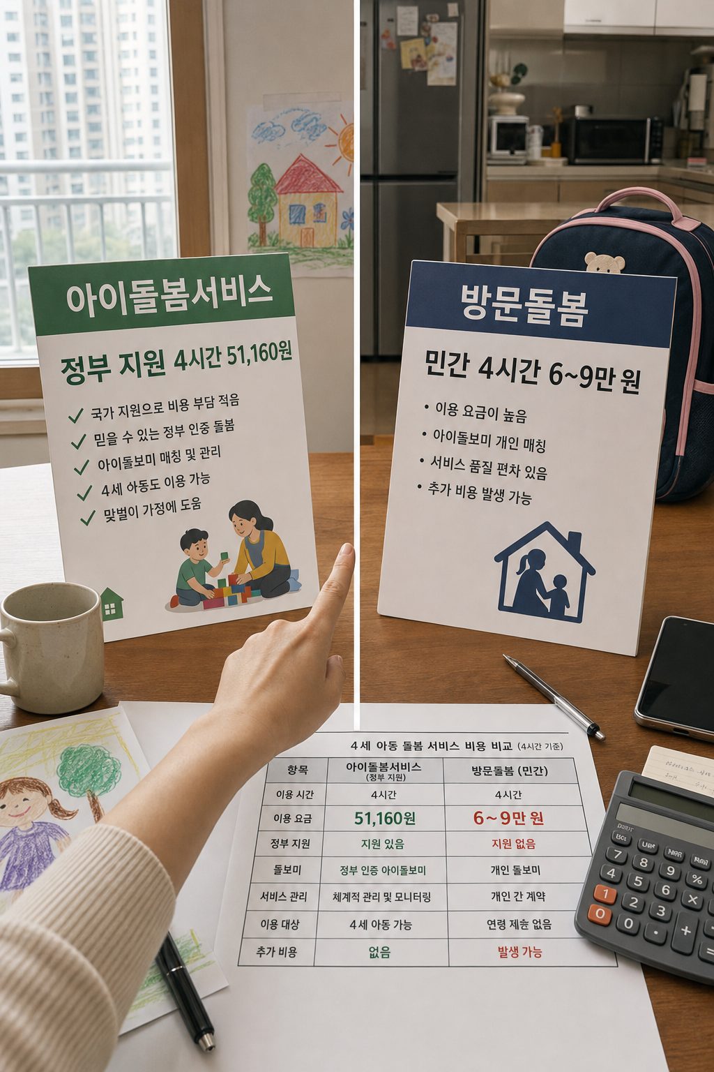 서울 미취학 아동 하루 돌봄 비용 비교와 절약 팁