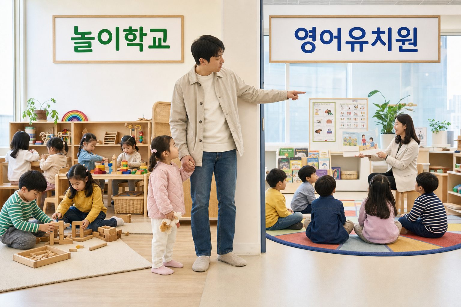 서울 영유아 교육 선택 시 놀이학교와 영어유치원 비교 기준